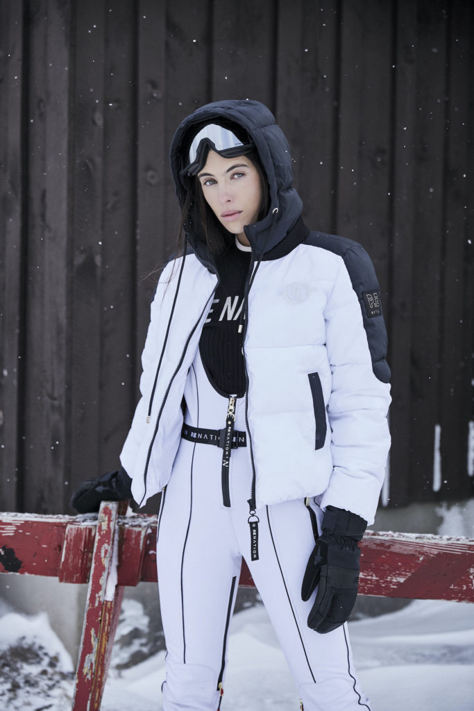 P.E. Nation snow collection white outfit